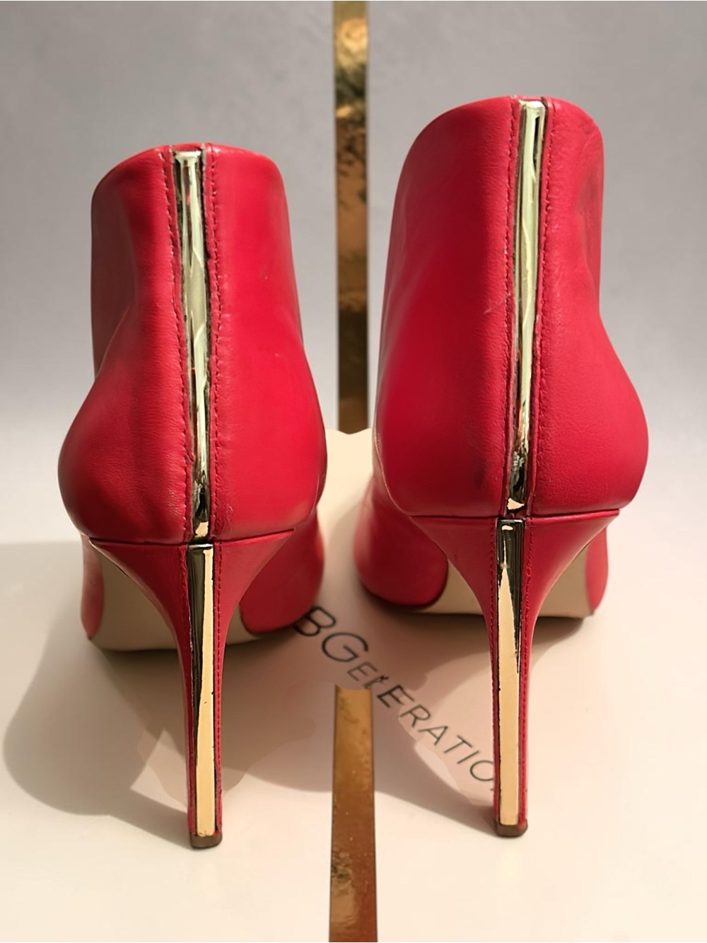 BCBGeneration Red Pointed Toe Pumps - Picture 2 of 3